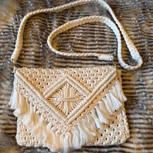 Handcrafted Cream Crochet Bag